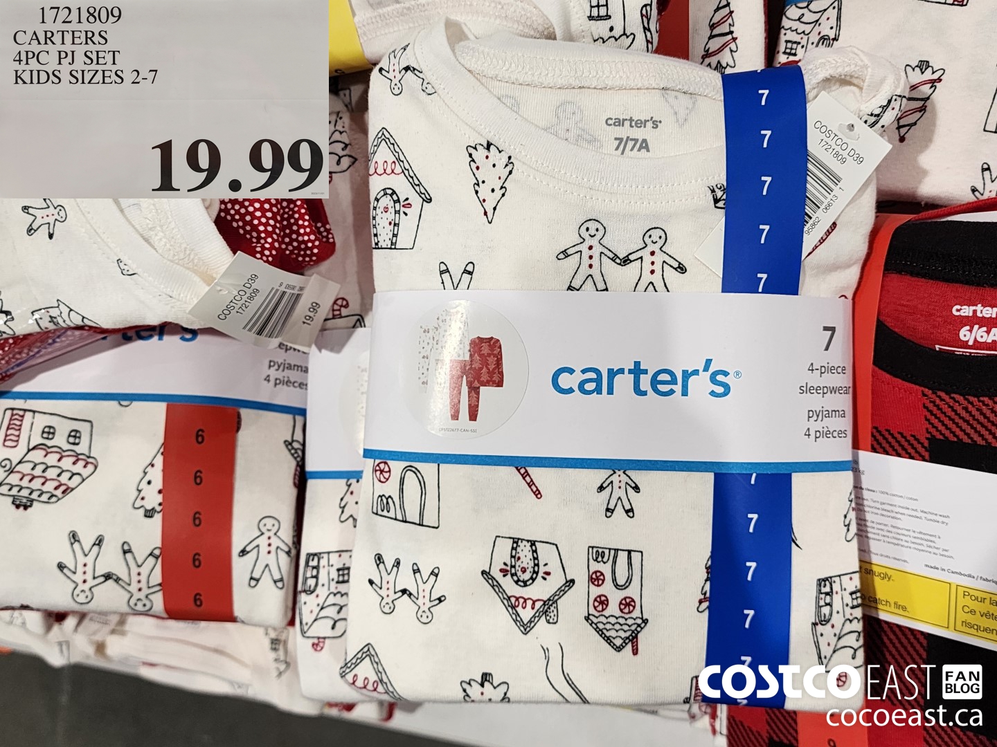 1721809 CARTERS 4PC PJ SET KIDS SIZES 2-7 $19.99