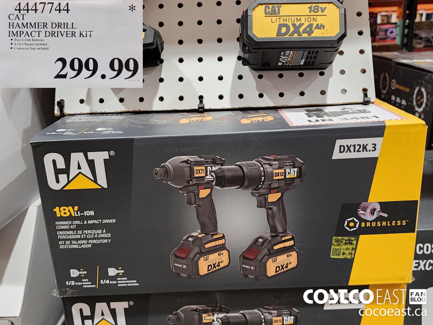 4447744 CAT HAMMER DRILL IMPACT DRIVER KIT $299.99