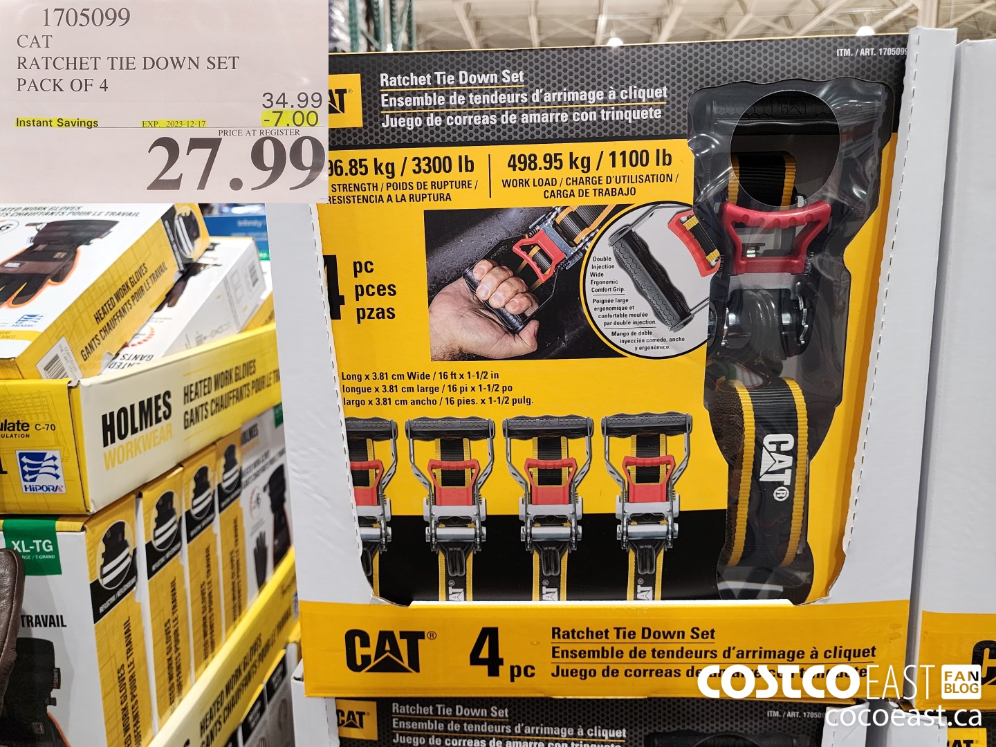 1705099 CAT RATCHET TIE DOWN SET PACK OF 4 ($7.00 INSTANT SAVINGS EXPIRES ON 2023-12-17) $27.99