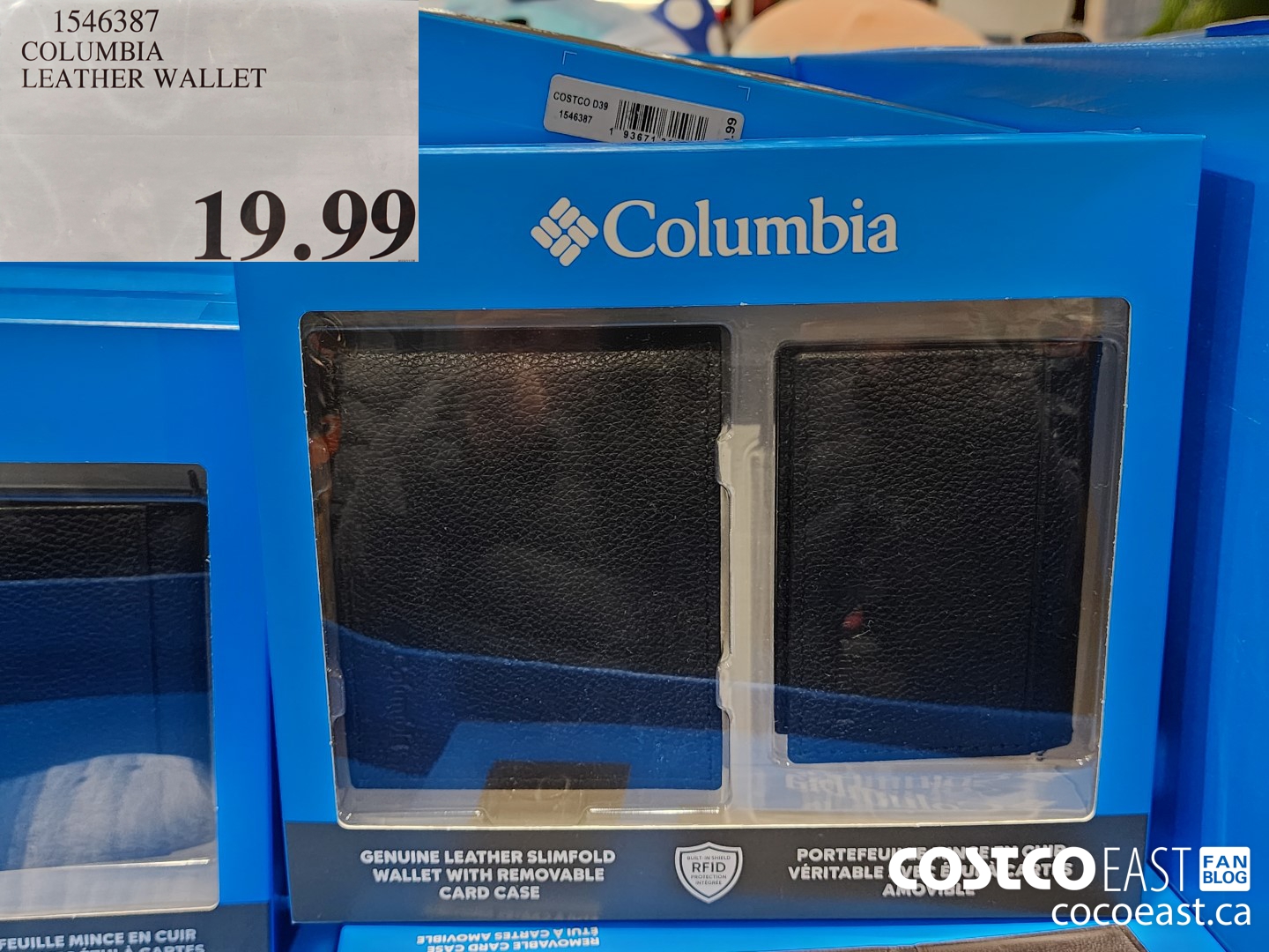 1546387 COLUMBIA LEATHER WALLET $19.99