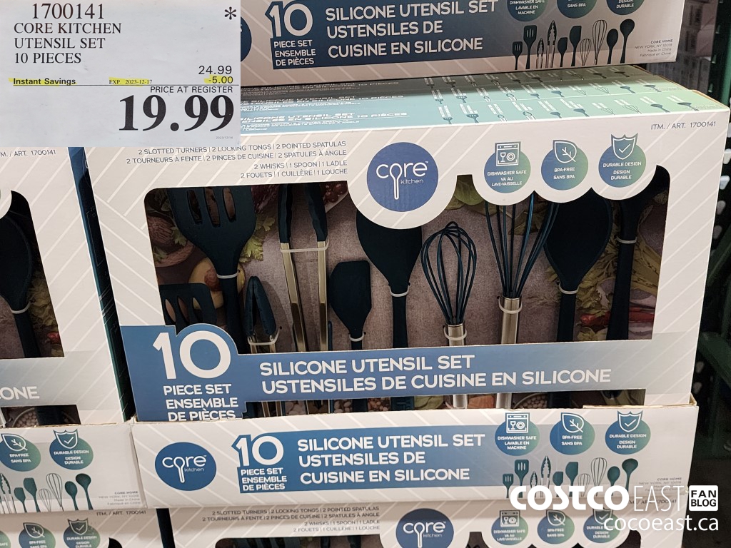1700141 CORE KITCHEN UTENSIL SET 10 PIECES ($5.00 INSTANT SAVINGS EXPIRES ON 2023-12-17) $19.99