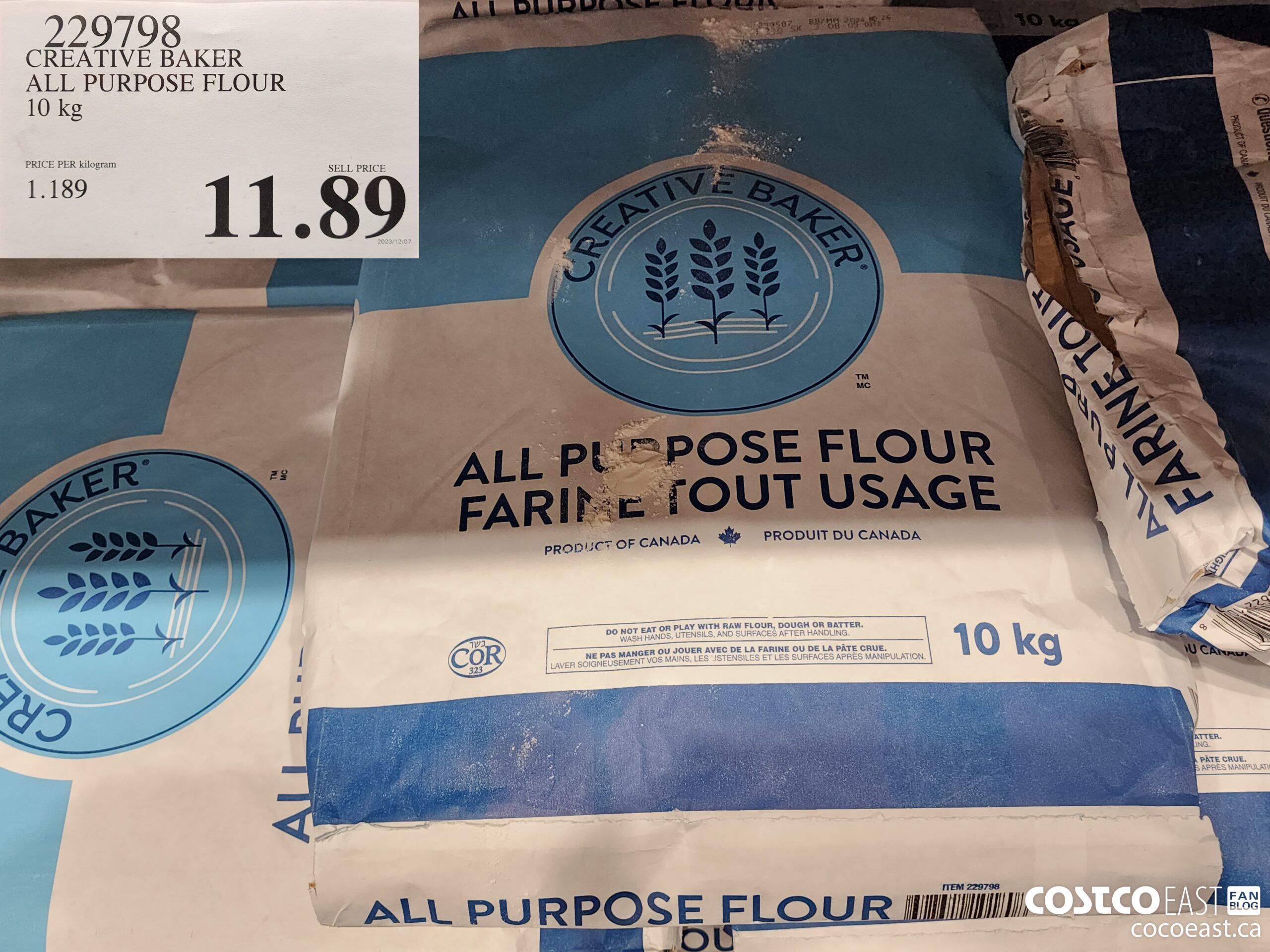 229798 CREATIVE BAKER ALL PURPOSE FLOUR 10 kg $11.89