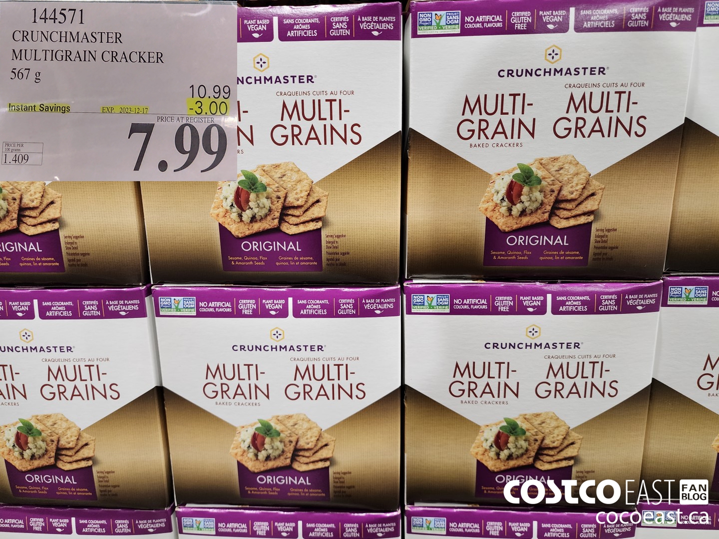 144571 CRUNCHMASTER MULTIGRAIN CRACKER 567 G ($3.00 INSTANT SAVINGS EXPIRES ON 2023-12-17) $7.99