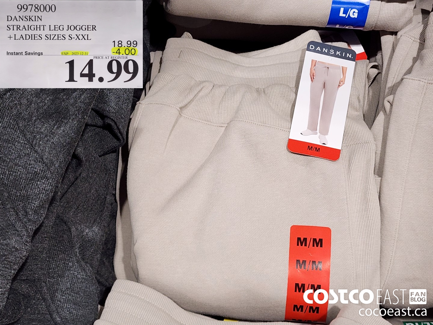 9978000 DANSKIN STRAIGHT LEG JOGGER + LADIES SIZES S-XXL ($4.00 INSTANT SAVINGS EXPIRES ON 2023-12-31) $14.99