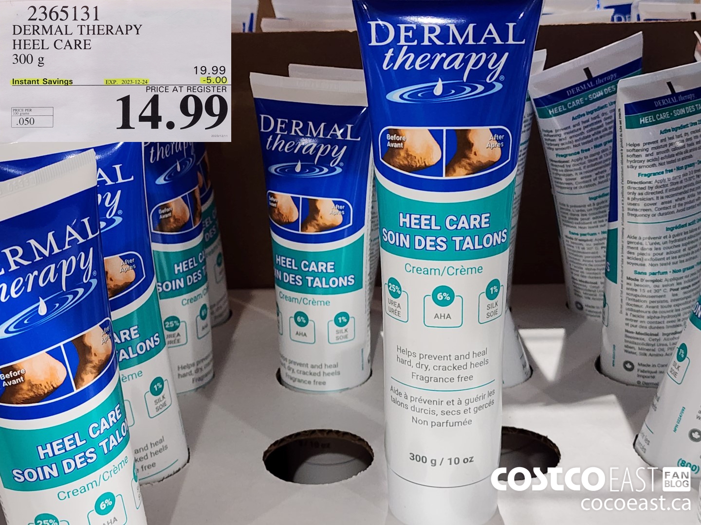 2365131 DERMAL THERAPY HEEL CARE 300 G ($5.00 INSTANT SAVINGS EXPIRES ON 2023-12-24) $14.99