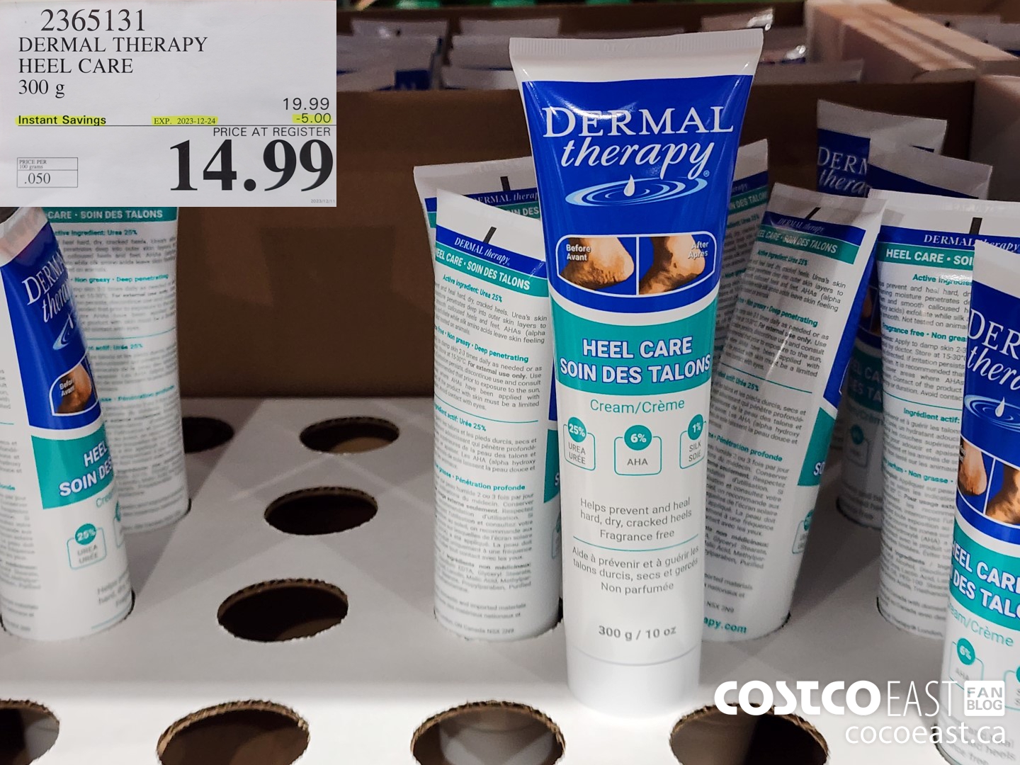 2365131 DERMAL THERAPY HEEL CARE 300 G ($5.00 INSTANT SAVINGS EXPIRES ON 2023-12-24) $14.99