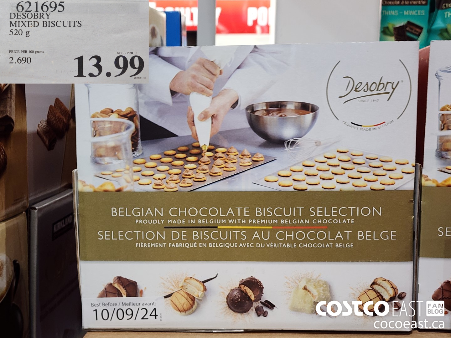 621695 DESOBRY MIXED BISCUIT 520 G $13.99