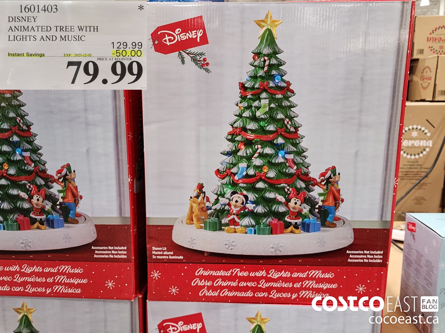 1601403 DISNEY ANIMATED TREE WITH LIGHTS AND MUSIC ($50.00 INSTANT SAVINGS EXPIRES ON 2023-11-26) $79.99