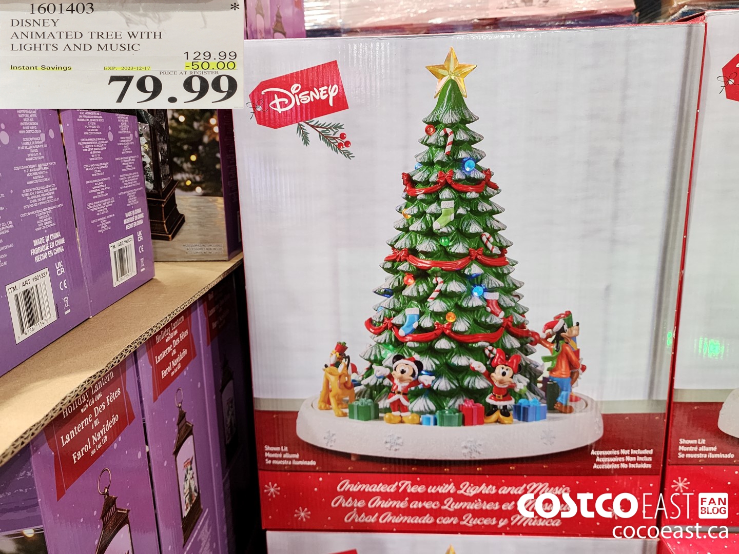 1601403 DISNEY ANIMATED TREE WITH LIGHTS AND MUSIC ($50.00 INSTANT SAVINGS EXPIRES ON 2023-12-17) $79.99