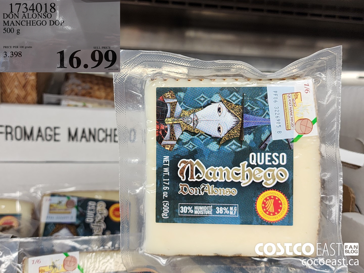 1734018 DON ALONSO MANCHEGO DOP 500 g $16.99