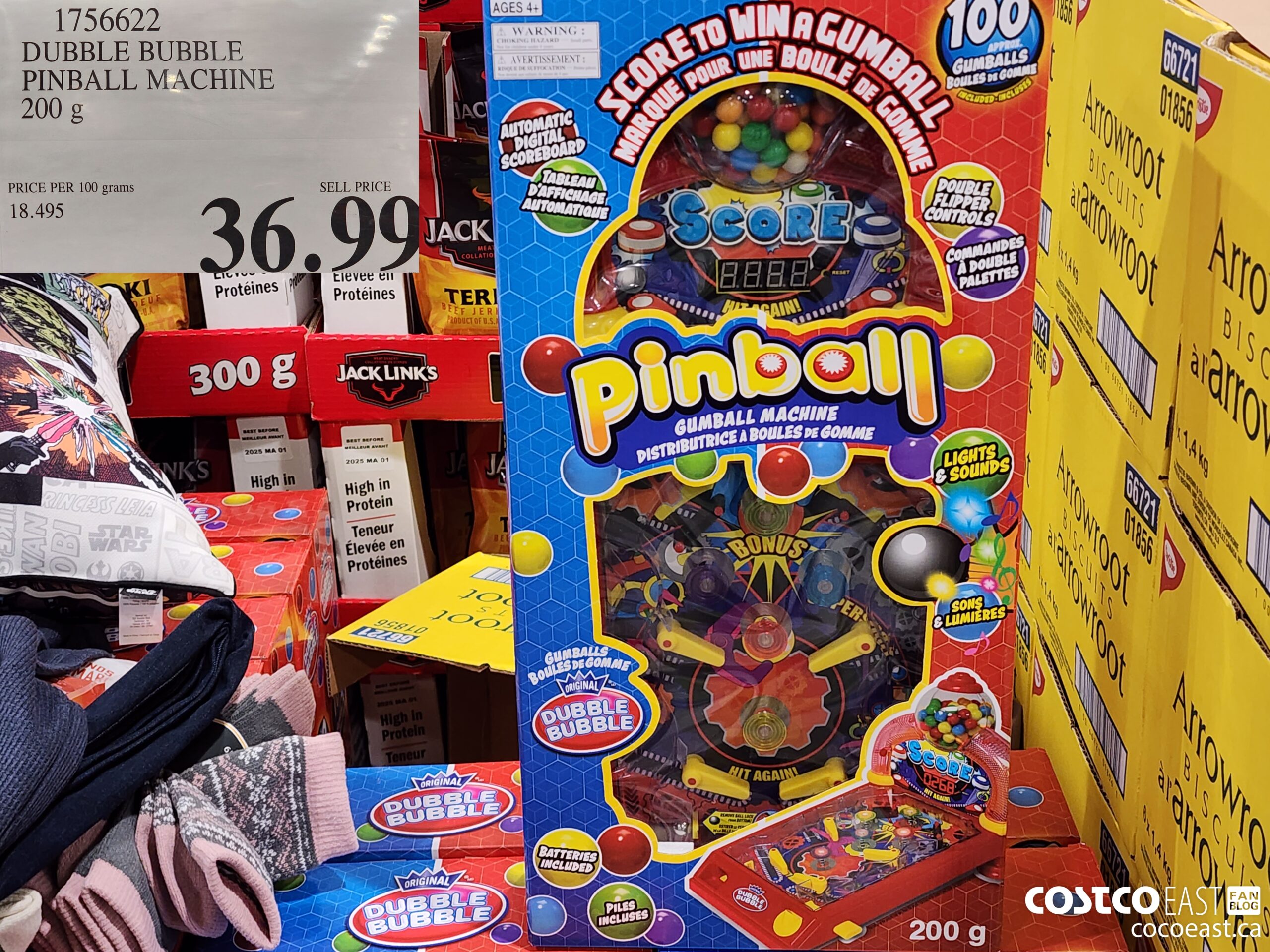 1756622 DUBBLE BUBBLE PINBALL MACHINE 200 g $36.99