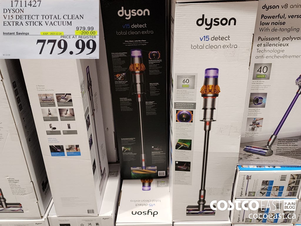 1711427 DYSON V15 DETECT TOTAL CLEAN EXTRA STICK VACUUM ($200.00 INSTANT SAVINGS EXPIRES ON 2023-12-24) $779.99