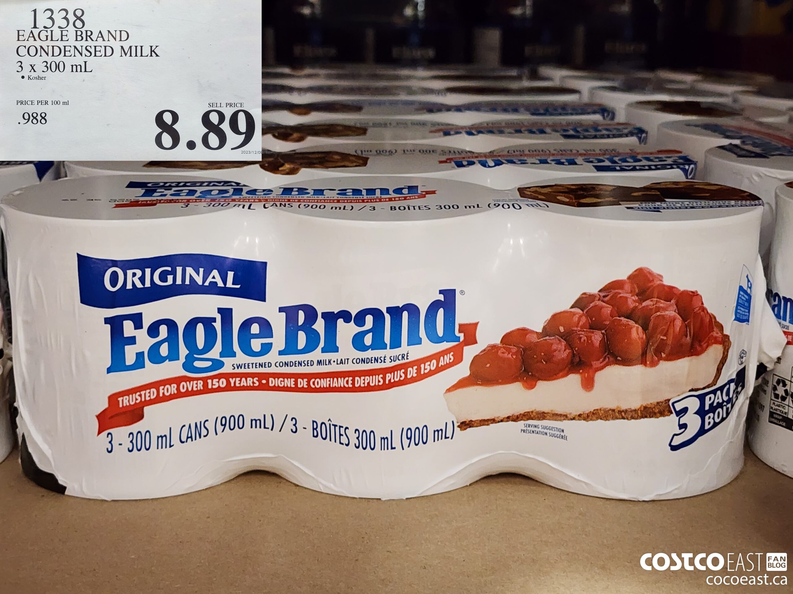 1338 EAGLE BRAND CONDENSED MILK 3 X 300 mL $8.99