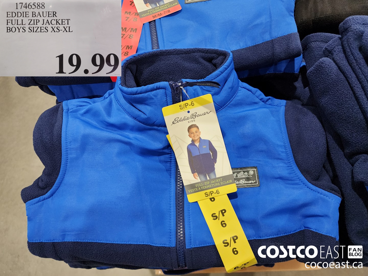 1746588 EDDIE BAUER FULL ZIP JACKET BOYS SIZES XS-XL $19.99