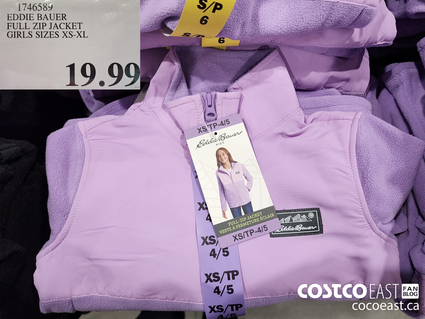 1746589 EDDIE BAUER FULL ZIP JACKET GIRLS SIZES XS-XL $19.99