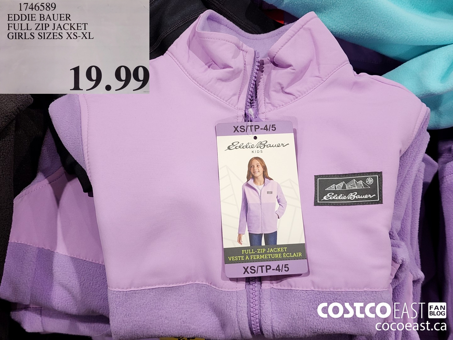 1746589 EDDIE BAUER FULL ZIP JACKET GIRLS SIZES XS-XL $19.99