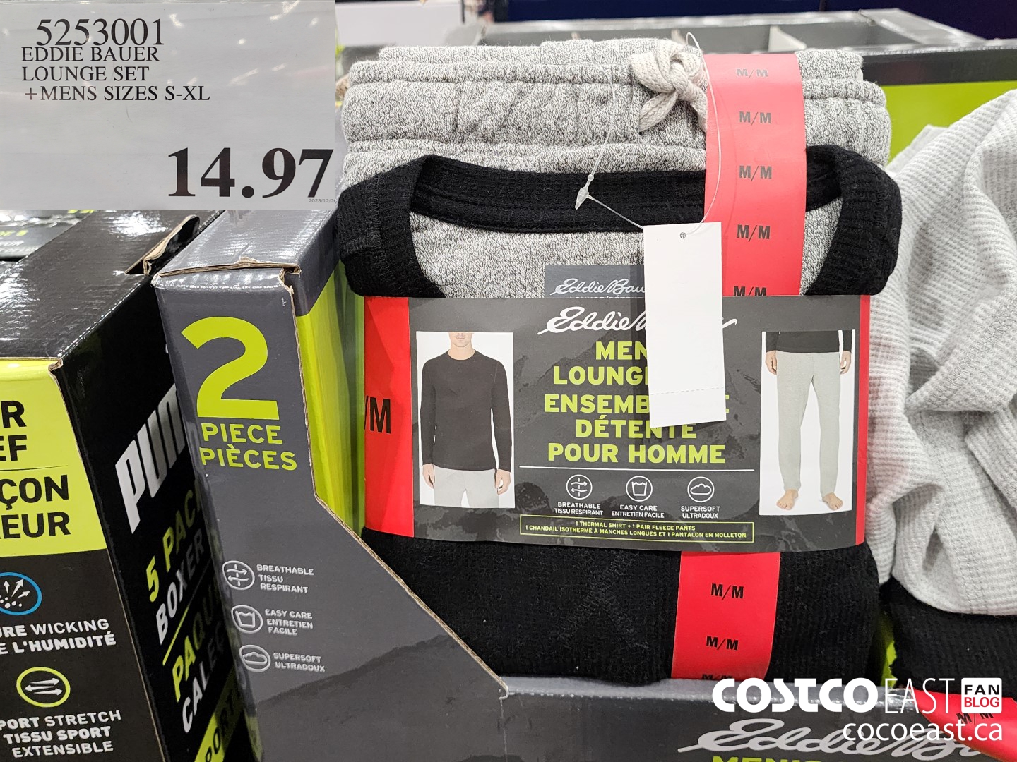 5253001 EDDIE BAUER LOUNGE SET +MENS SIZES S-XXL $14.97