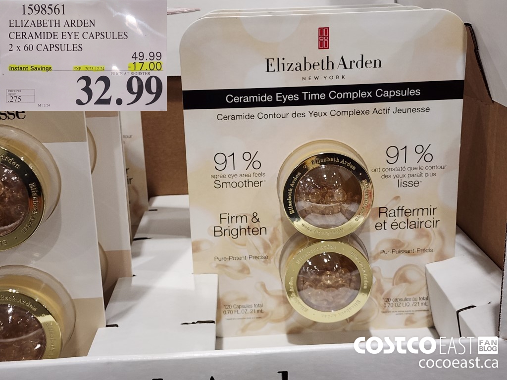 1598561 ELIZABETH ARDEN CERAMIDE EYE CAPSULES 2 x 60 CAPSULES ($17.00 INSTANT SAVINGS EXPIRES ON 2023-12-24) $32.99