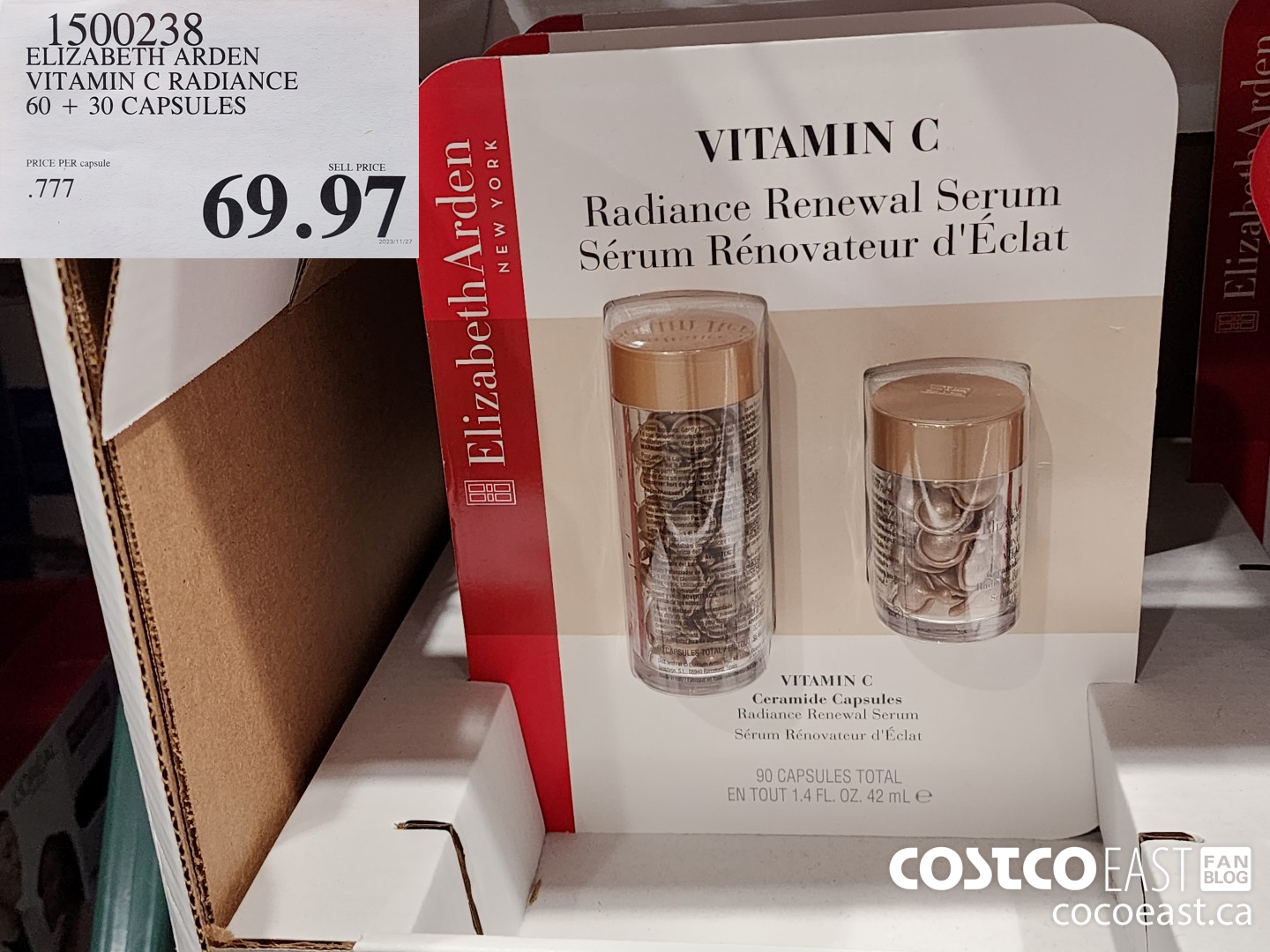 1500238 ELIZABETH ARDEN VITAMIN C RADIANCE 60 + 30 CAPSULES $69.97