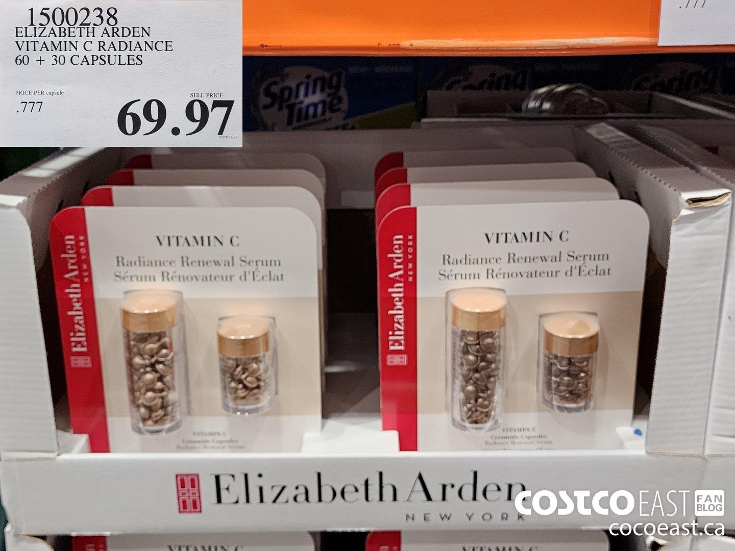 1500238 ELIZABETH ARDEN VITAMIN C RADIANCE 60 + 30 CAPSULES $69.97