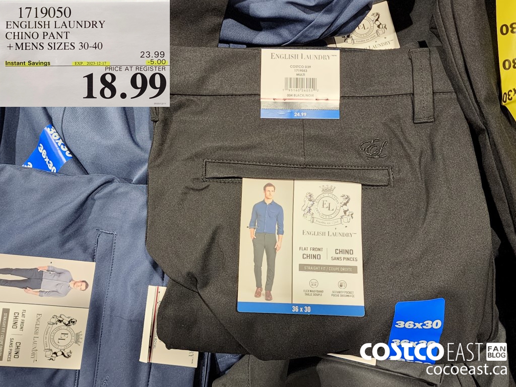 1719050 ENGLISH LAUNDRY CHINO PANT + MENS SIZES 30-40 ($5.00 INSTANT SAVINGS EXPIRES ON 2023-12-17) $18.99