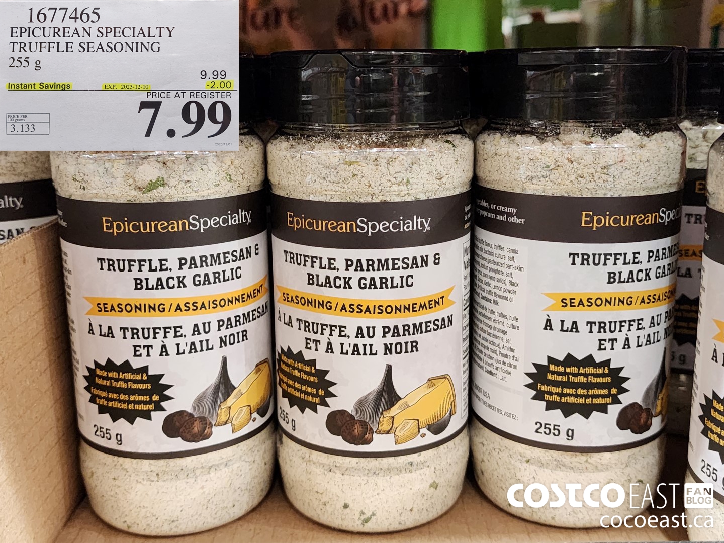 1677465 EPICUREAN SPECIALTY TRUFFLE SEASONING 255 G ($7.99 INSTANT SAVINGS EXPIRES ON 2023-12-10) $7.99