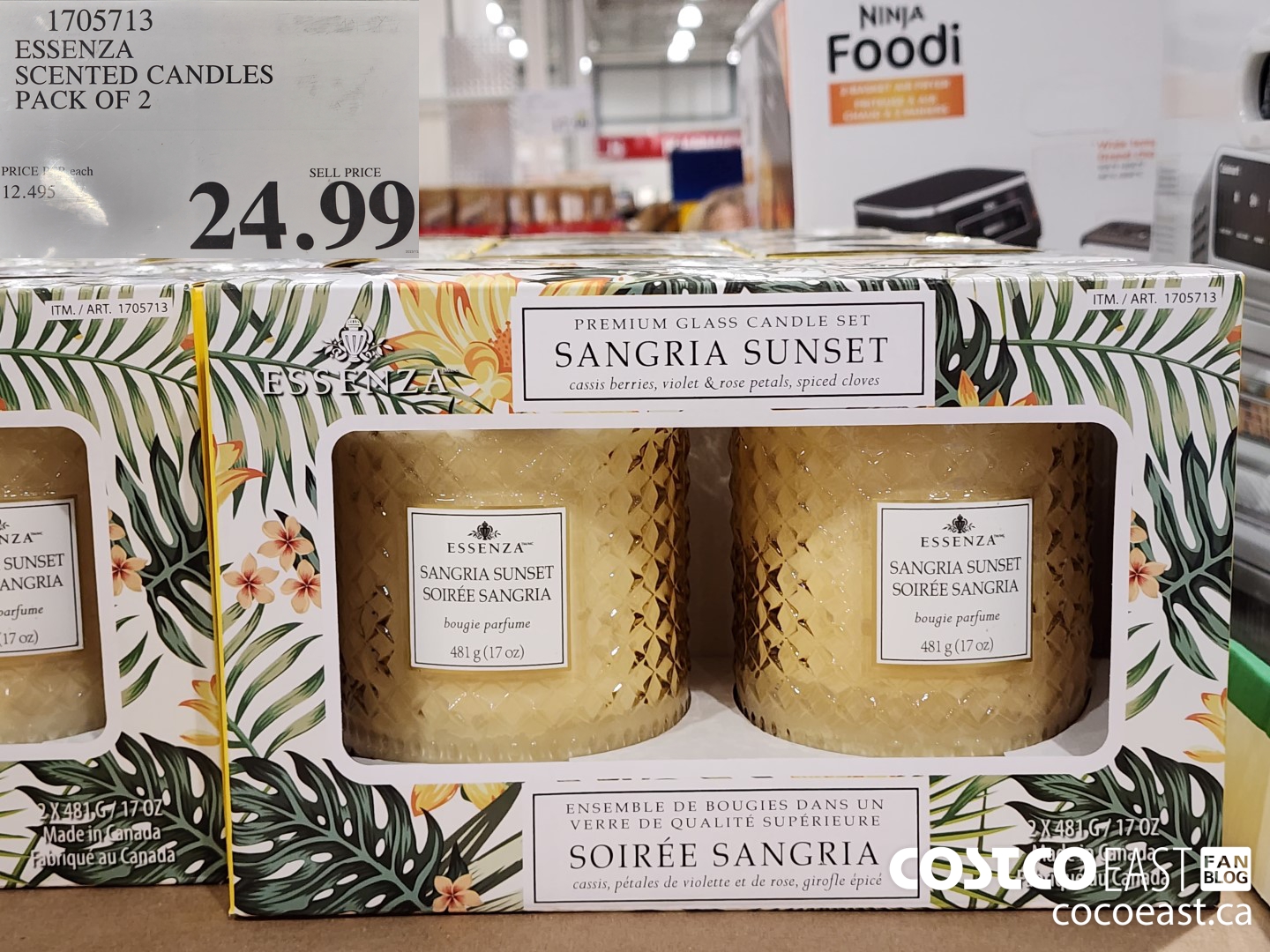 1705713 ESSENZA SCENTED CANDLES PACK OF 2 $24.99