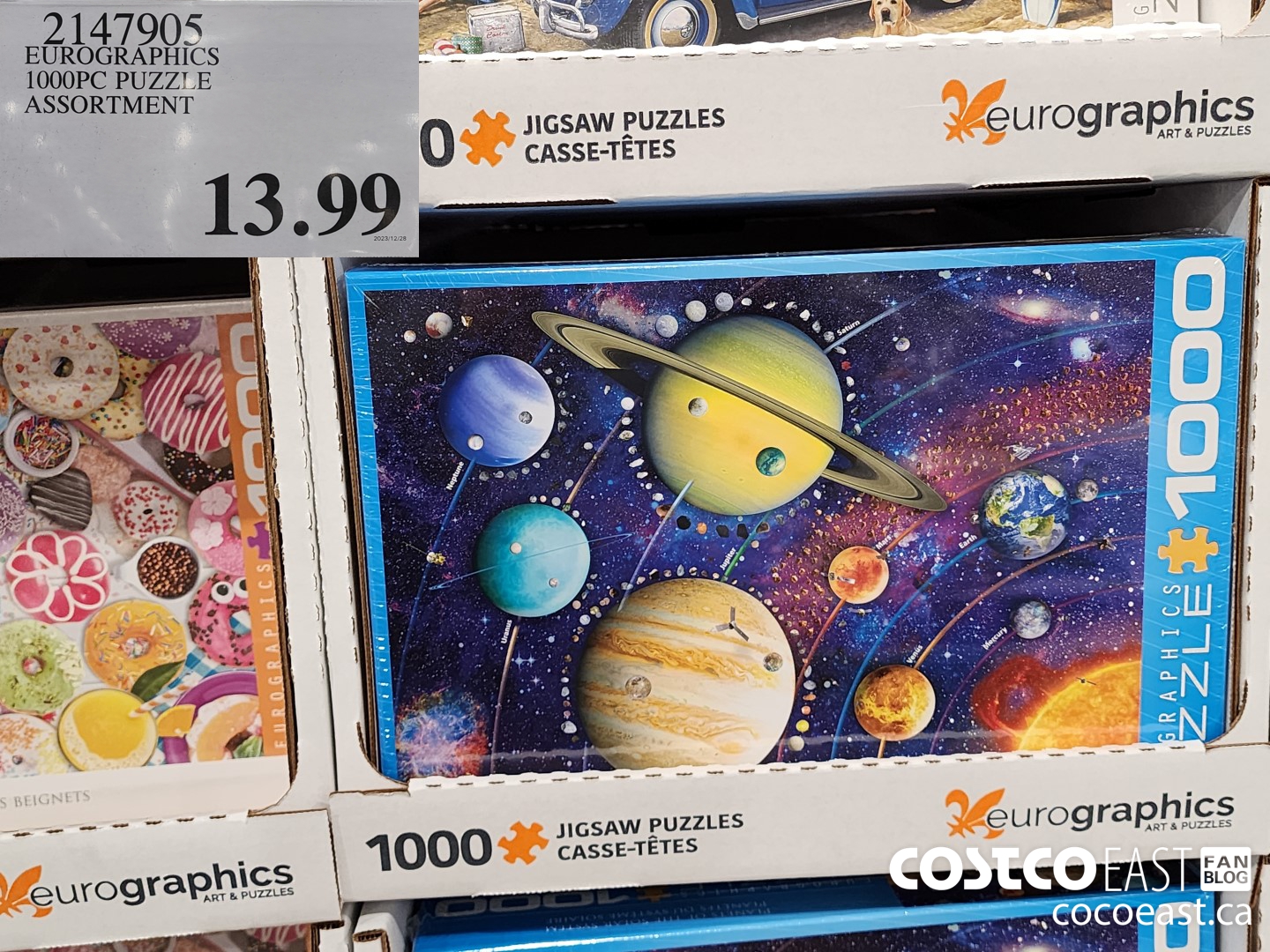 2147905 EUROGRAPHICS 1000PC PUZZLE ASSORTMENT $13.99