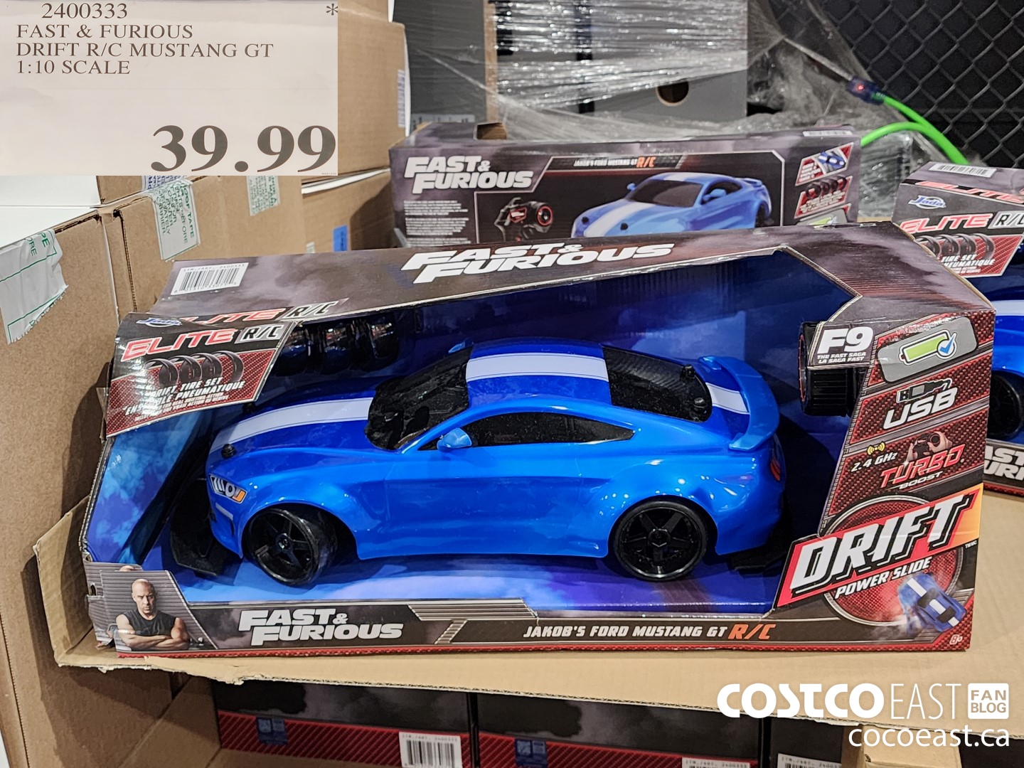 2400333 FAST & FURIOUS DRIFT R/C MUSTANG GT 1:10 SCALE $39.99