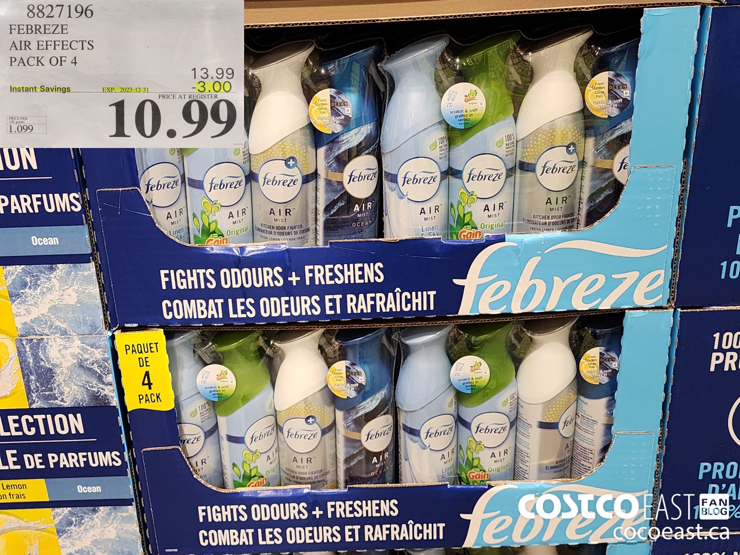 8827196 FEBREZE AIR EFFECTS PACK OF 4 ($3.00 INSTANT SAVINGS EXPIRES ON 2023-12-31) $10.99