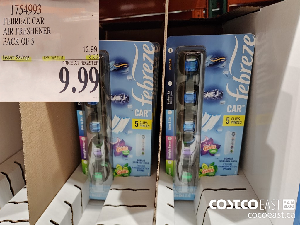 1754993 FEBREZE CAR AIR FRESHENER PACK OF 5 ($3.00 INSTANT SAVINGS EXPIRES ON 2023-12-17) $9.99