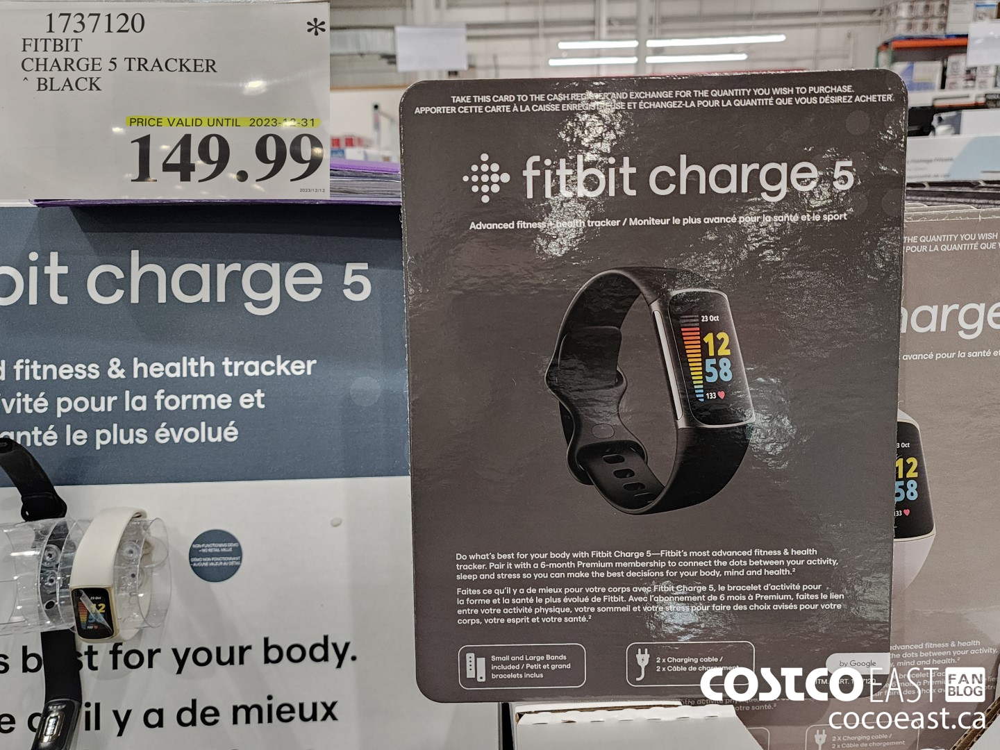 1737120 FITBIT CHARGE 5 TRACKER BLACK $149.99