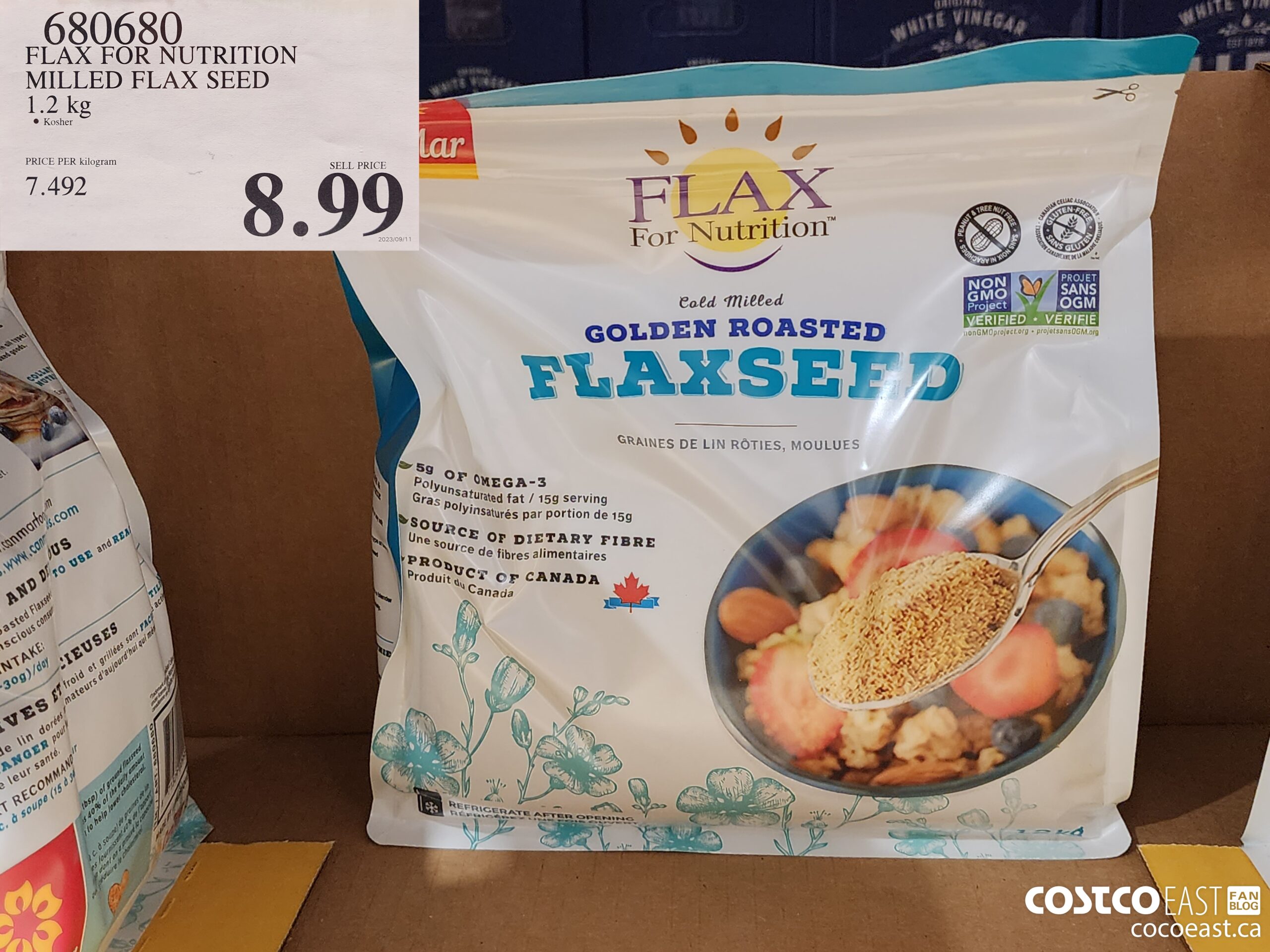 680680 FLAX FOR NUTRITION MILLED FLAX SEED 1.2 kg $8.99