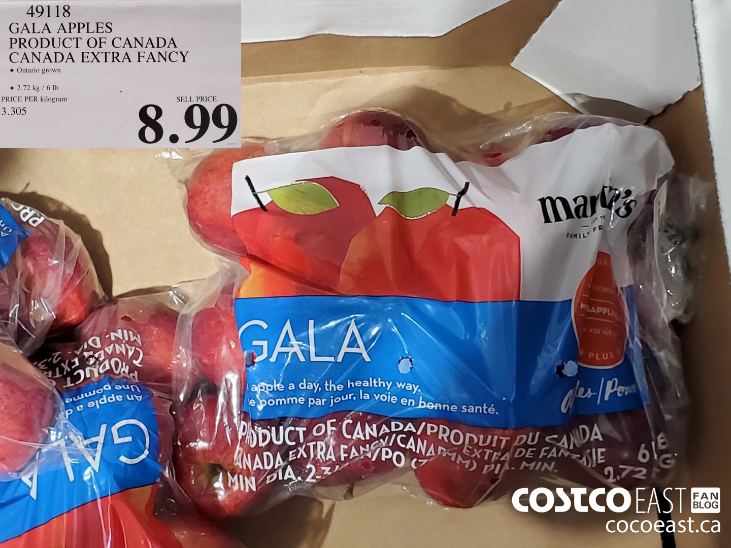 49118 GALA APPLES PRODUCT OF CANADA CANADA EXTRA FANCY $8.99