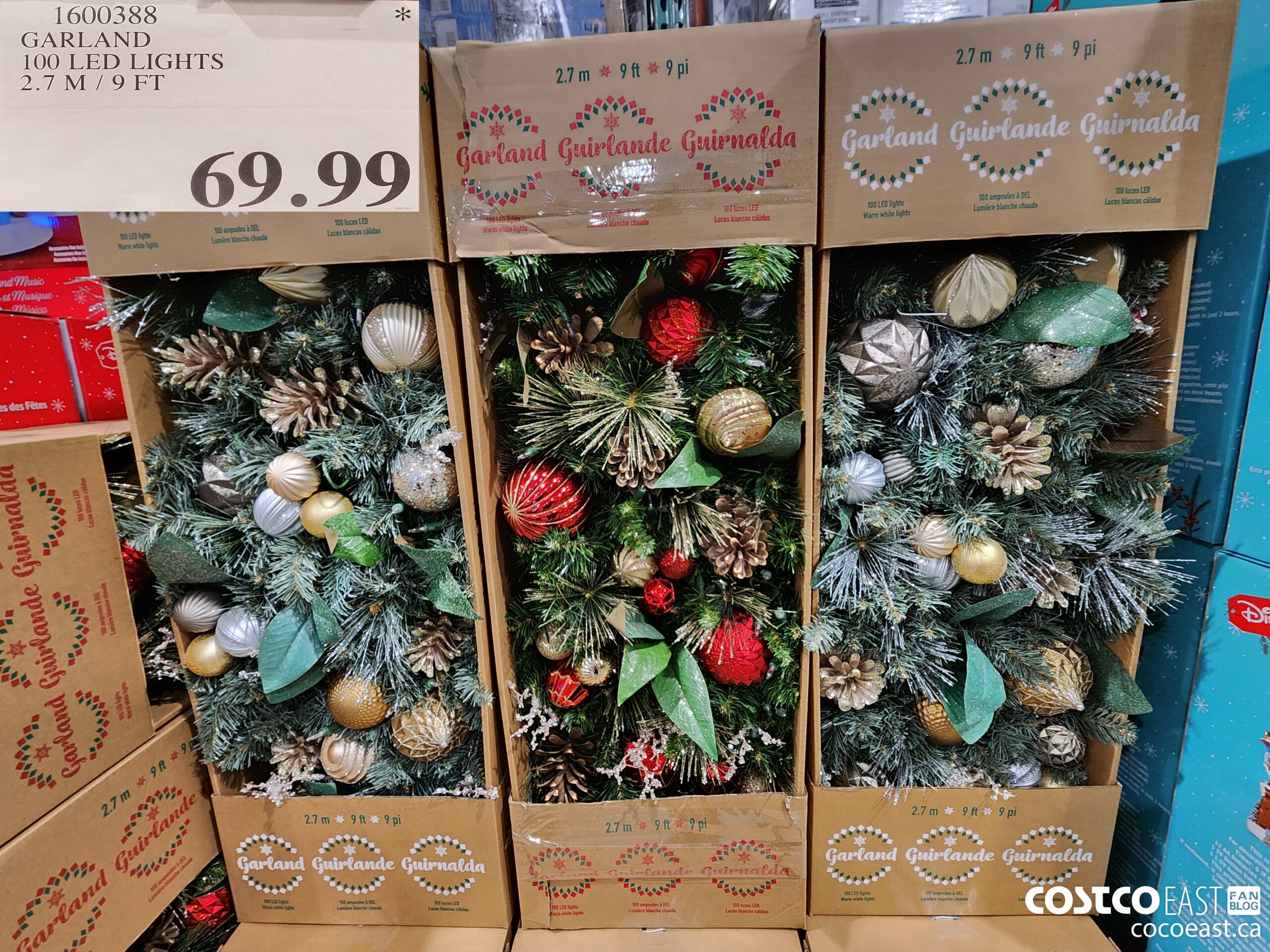 1600388 GARLAND 100 LED LIGHTS 2.7 M / 9 FT $69.99