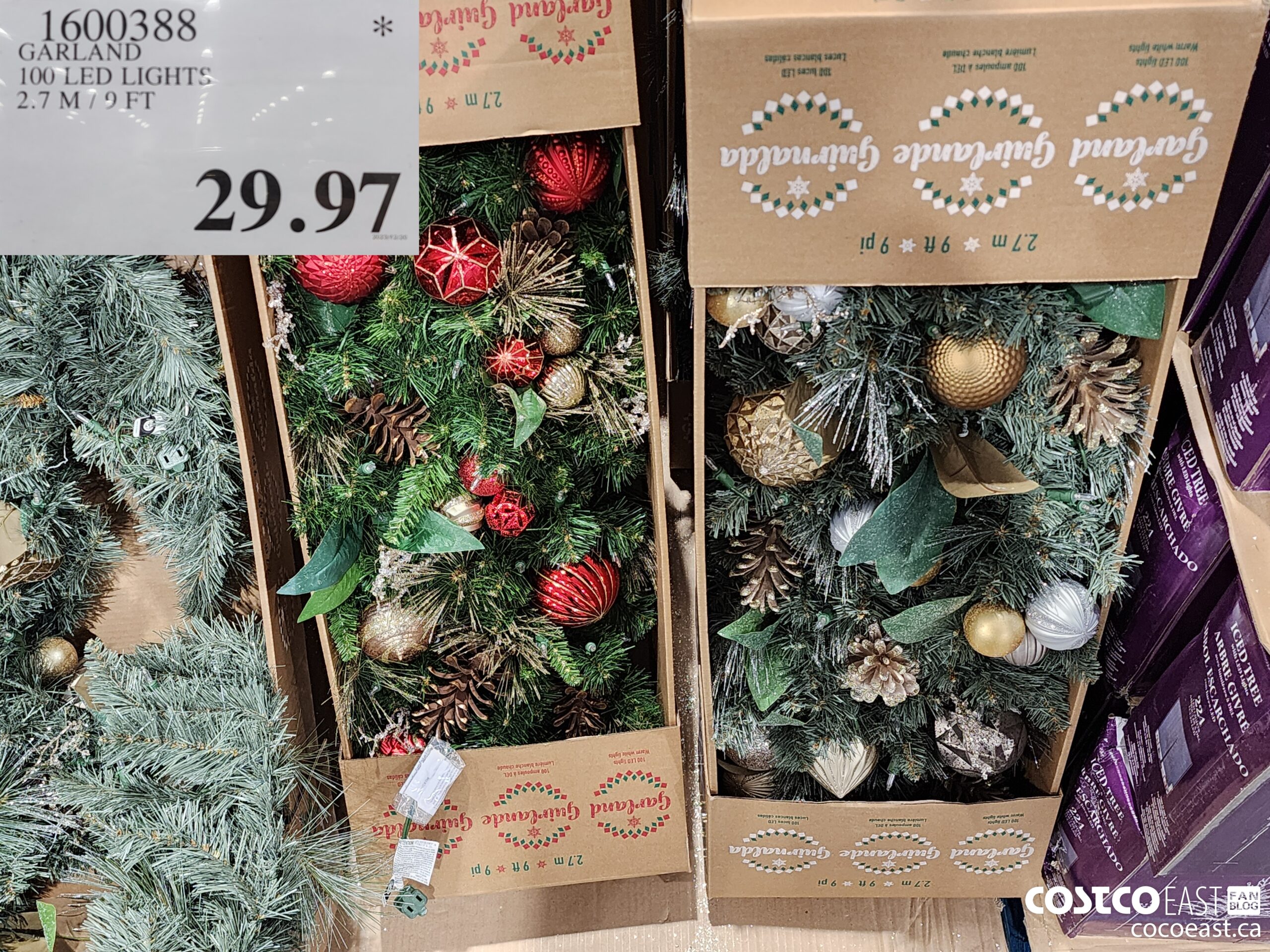 1600388 GARLAND 100 LED LIGHTS 2.7 M / 9 FT $29.97