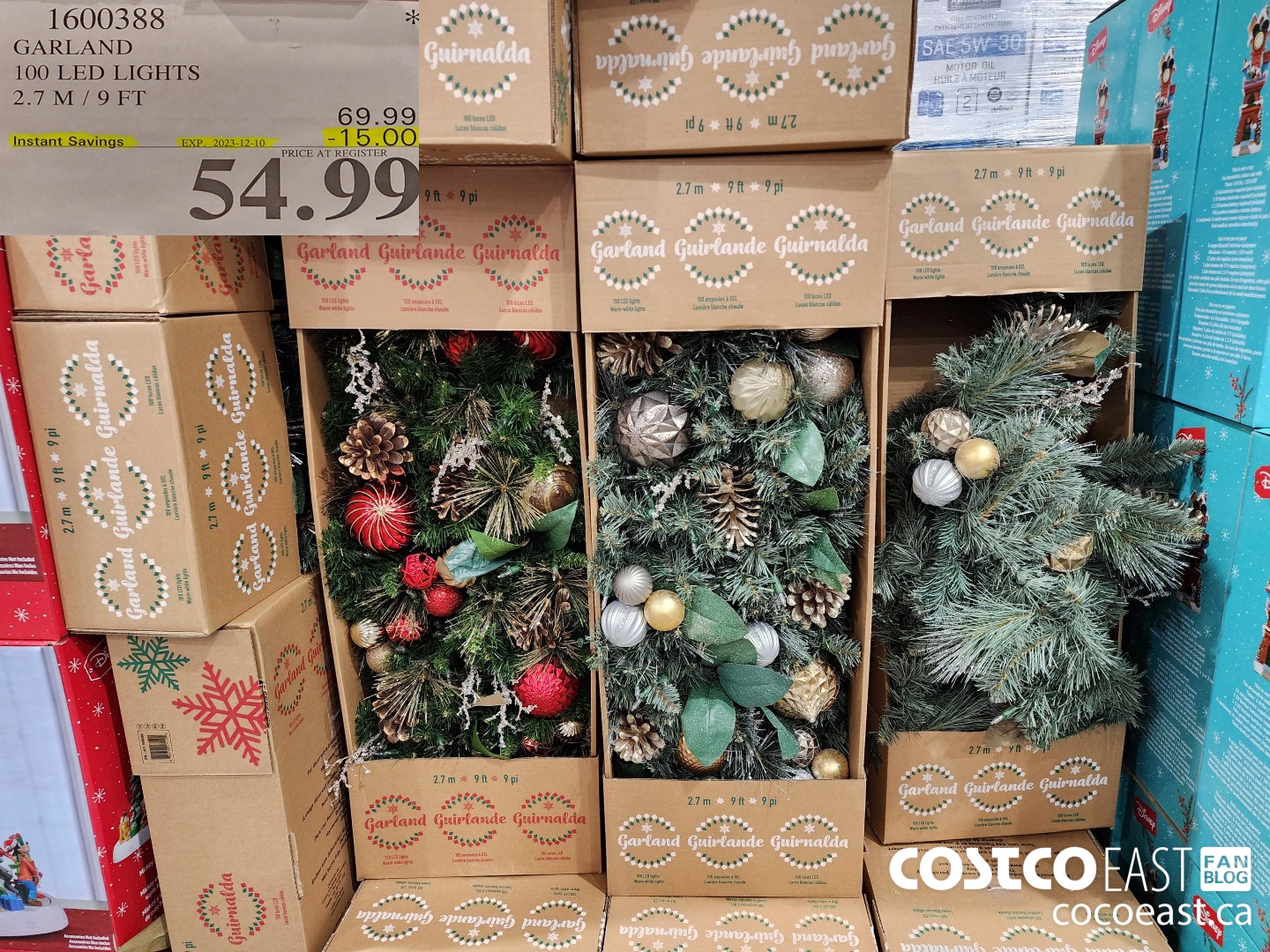 1600388 GARLAND 90 LED LIGHTS 2.7 M / 9 FT ($15.00 INSTANT SAVINGS EXPIRES ON 2023-12-10) $54.99