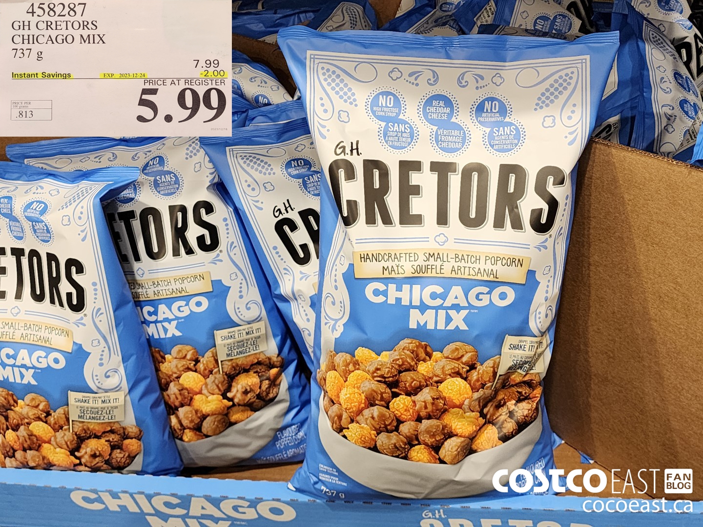 458287 GH CRETOR'S CHICAGO MIX 737 g ($2.00 INSTANT SAVINGS EXPIRES ON 2023-12-24) $5.99