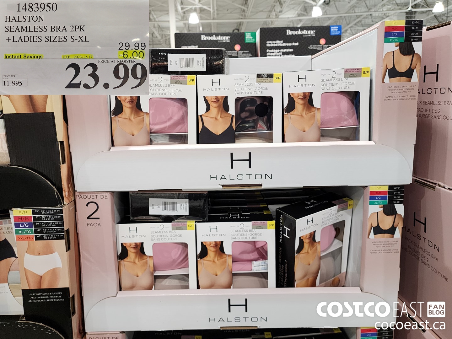 1483950 HALSTON SEAMLESS BRA 2PK +LADIES SIZES S-XL ($6.00 INSTANT SAVINGS EXPIRES ON 2023-12-17) $23.99