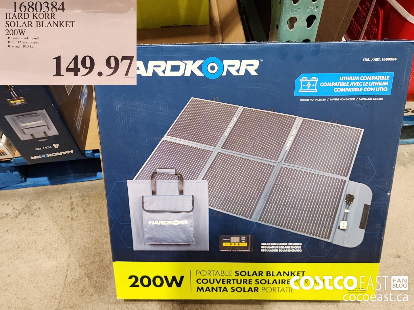1680384 HARD KORR SOLAR BLANKET 200W $149.97