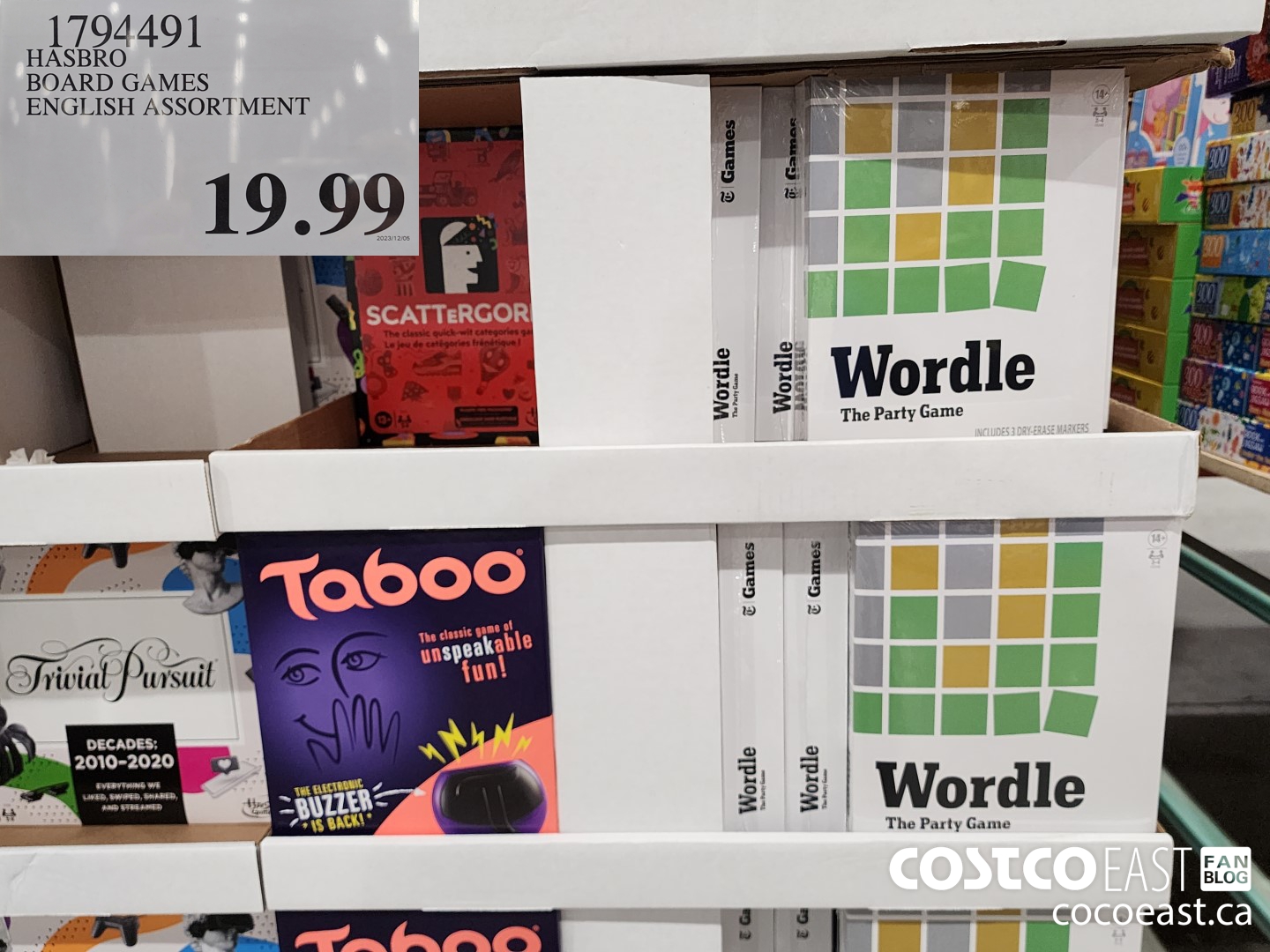 1794491 HASBRO BOARD GAMES ENGLISH ASSORTMENT $19.99