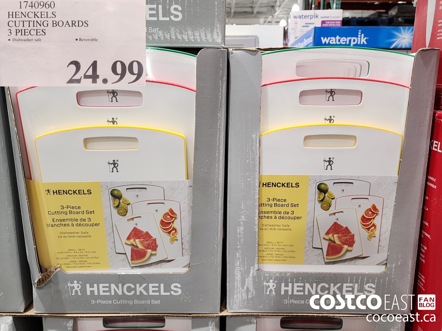 1740960 HENCKELS CUTTING BOARDS 3 PIECES $24.99