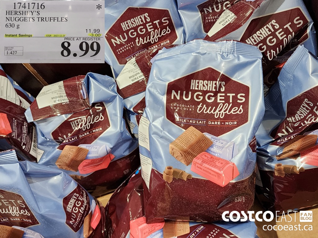 1741716 HERSHEY'S NUGGETS TRUFFLES 630 g ($3.00 INSTANT SAVINGS EXPIRES ON 2023-12-21) $8.99