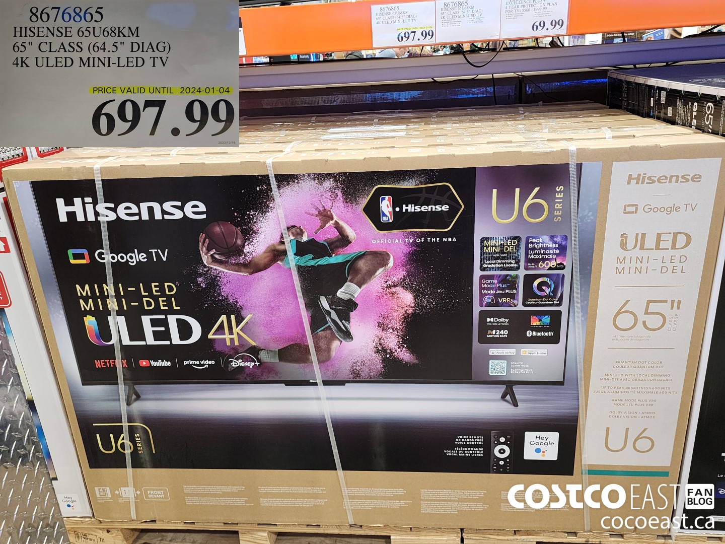 8676865 HISENSE 65U68KM 65