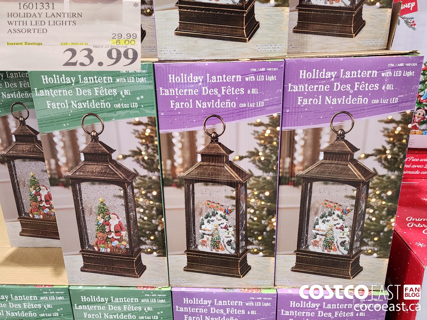 1601331 HOLIDAY LANTERN WITH LED LIGHTS ASSORTED ($6.00 INSTANT SAVINGS EXPIRES ON 2023-12-10) $23.99
