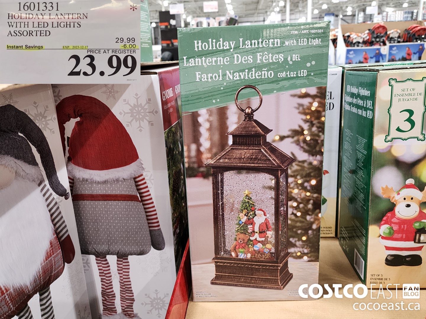 1601331 HOLIDAY LANTERN WITH LED LIGHTS ASSORTED ($6.00 INSTANT SAVINGS EXPIRES ON 2023-12-17) $23.99
