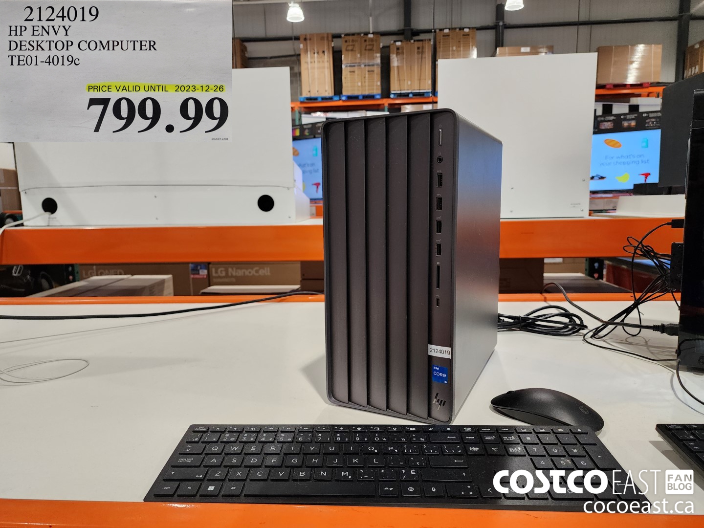 2124019 HP ENVY DESKTOP COMPUTER TE01-4019c $799.99