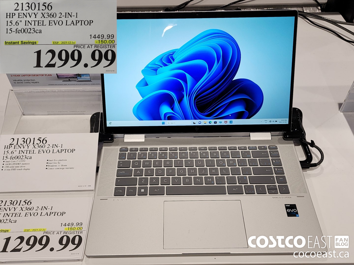 2130138 HP ENVY X360 2-IN-1 15.6