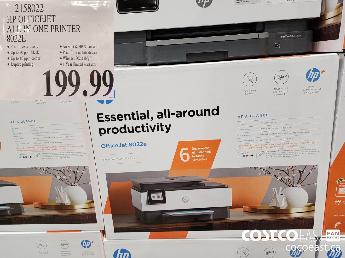 2158022 HP OFFICEJET ALL IN ONE PRINTER 8022E $199.99