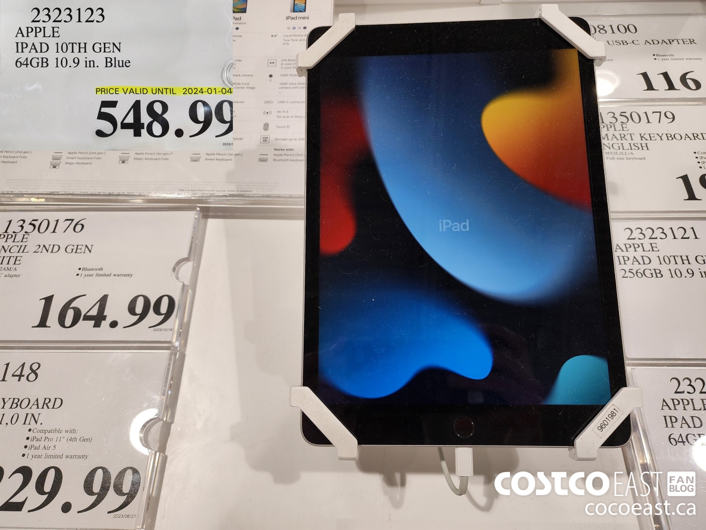 2323123 IPAD 10TH GEN 64GB 10.9 in. Blue $548.99